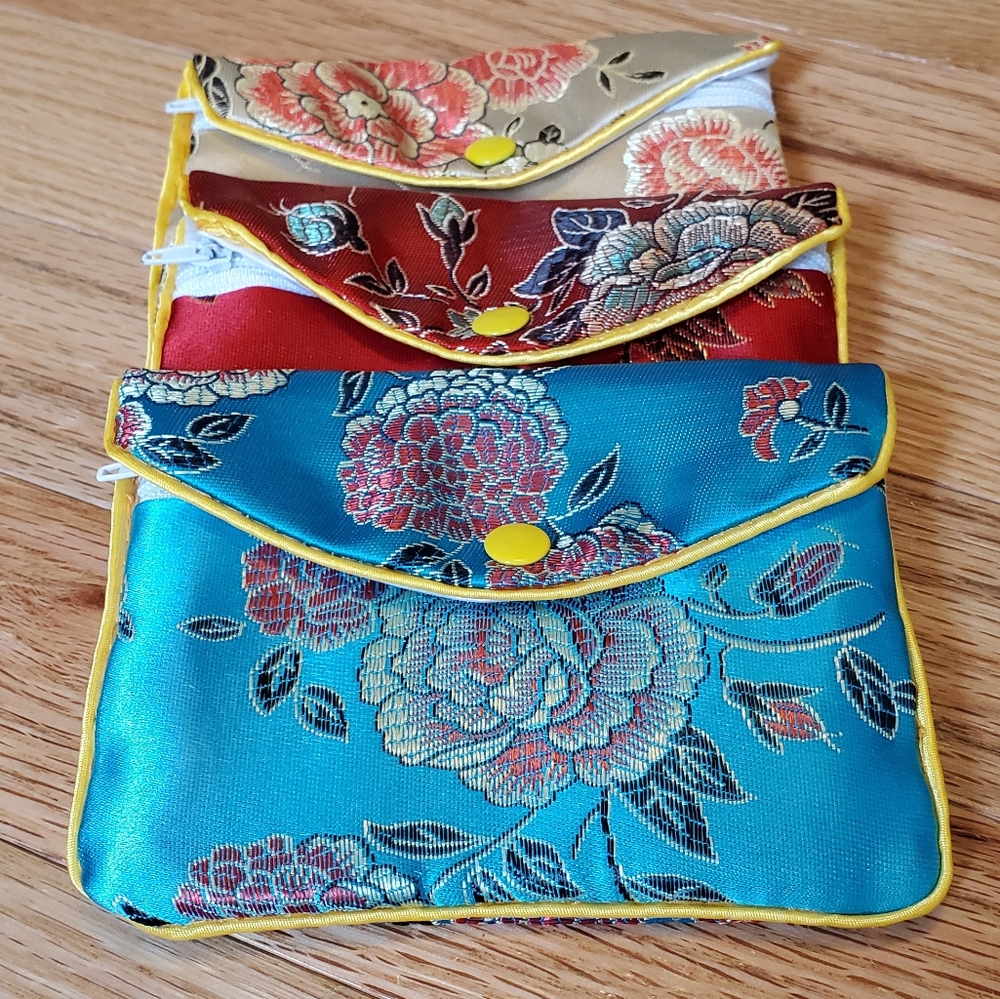 3 Tiny Coin Pouches